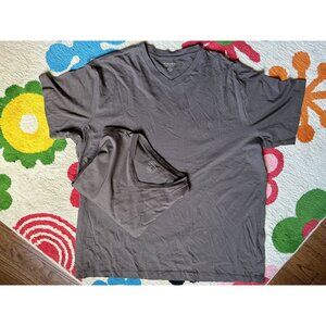 5 Men's Sonoma  v neck t's gray and black XXL